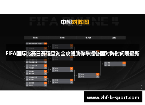 FIFA国际比赛日赛程查询全攻略助你掌握各国对阵时间表最新